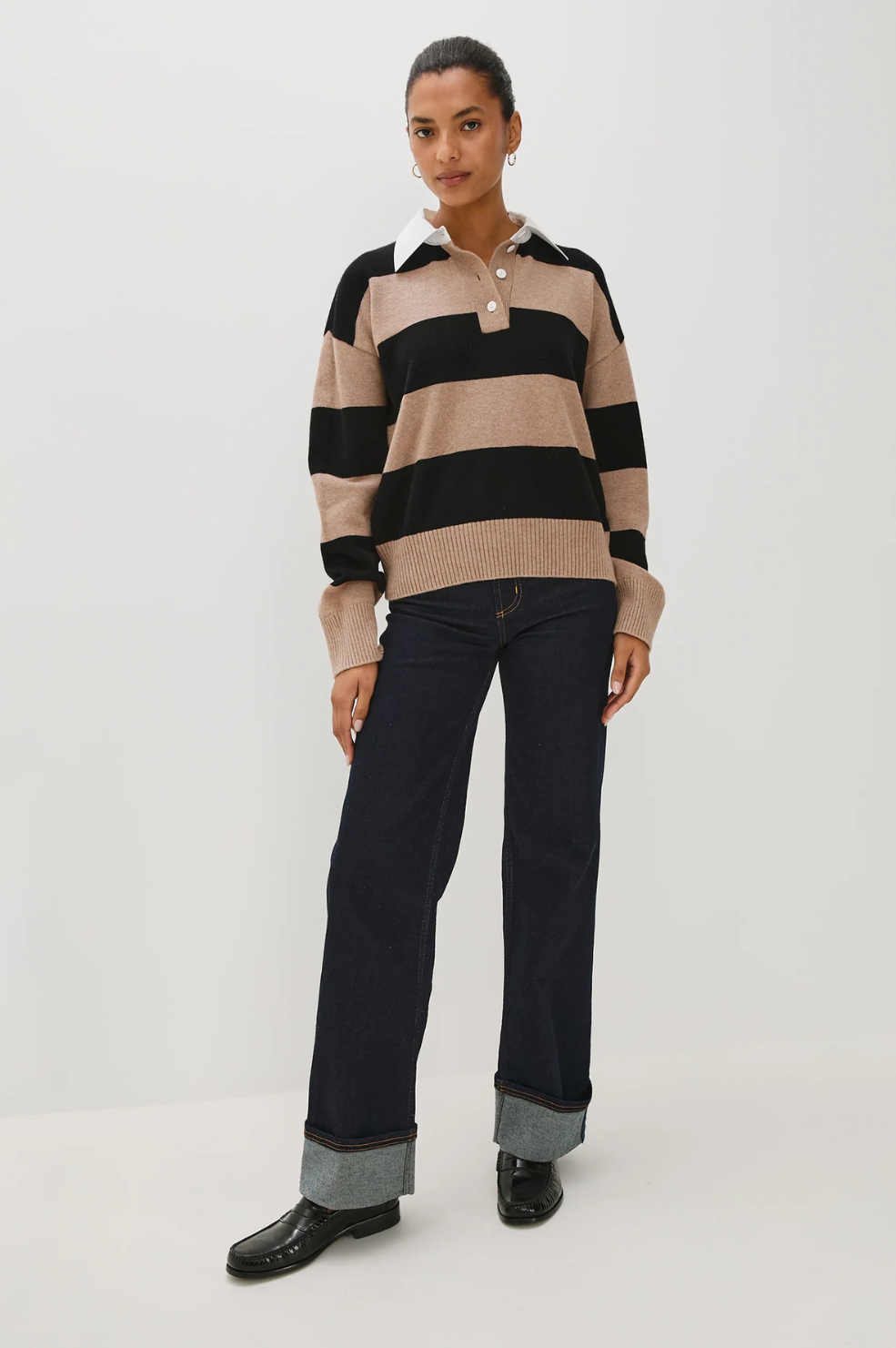 Paxton Sweater - Oatmeal Black