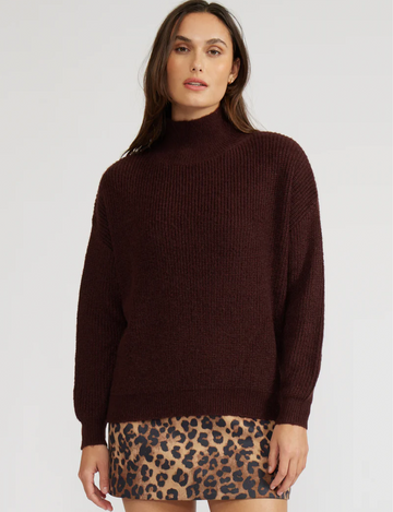 Axel Turtleneck Sweater, Brown