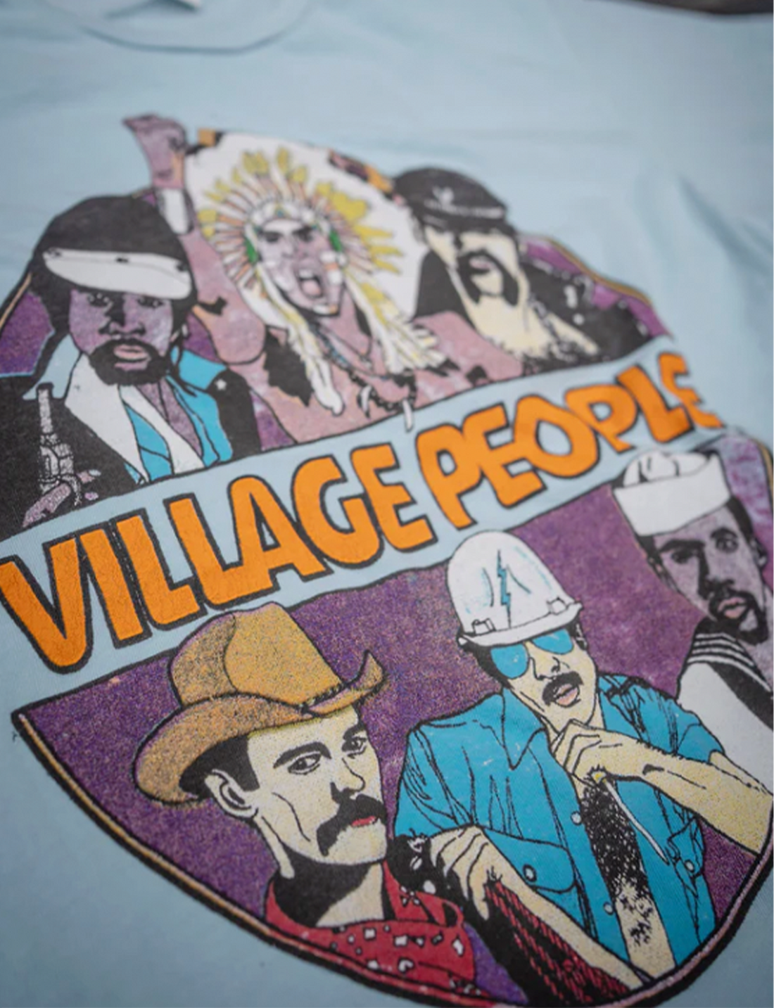 Village People Crew Tee, Haze