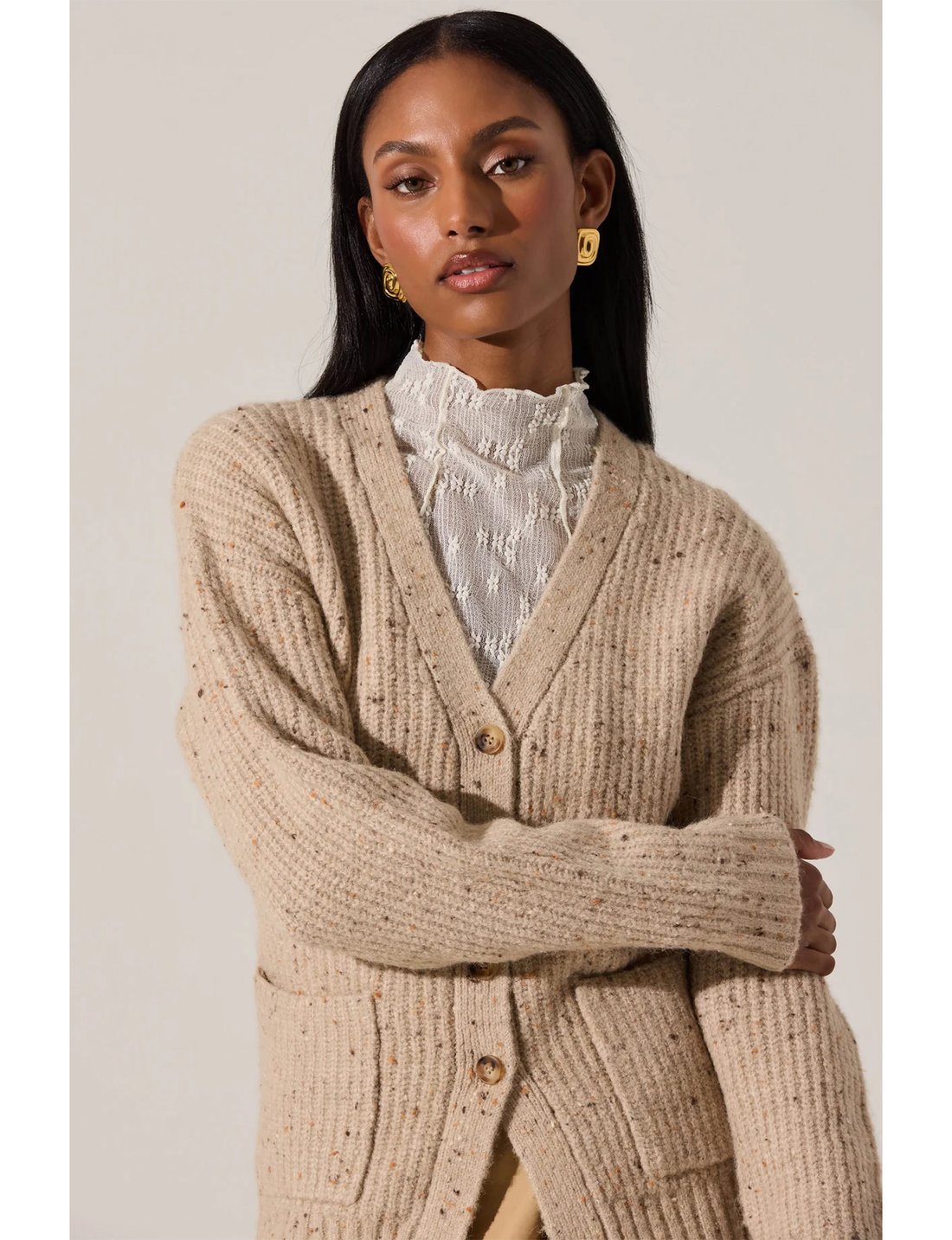 Saffi Sweater, Oatmeal/Multi