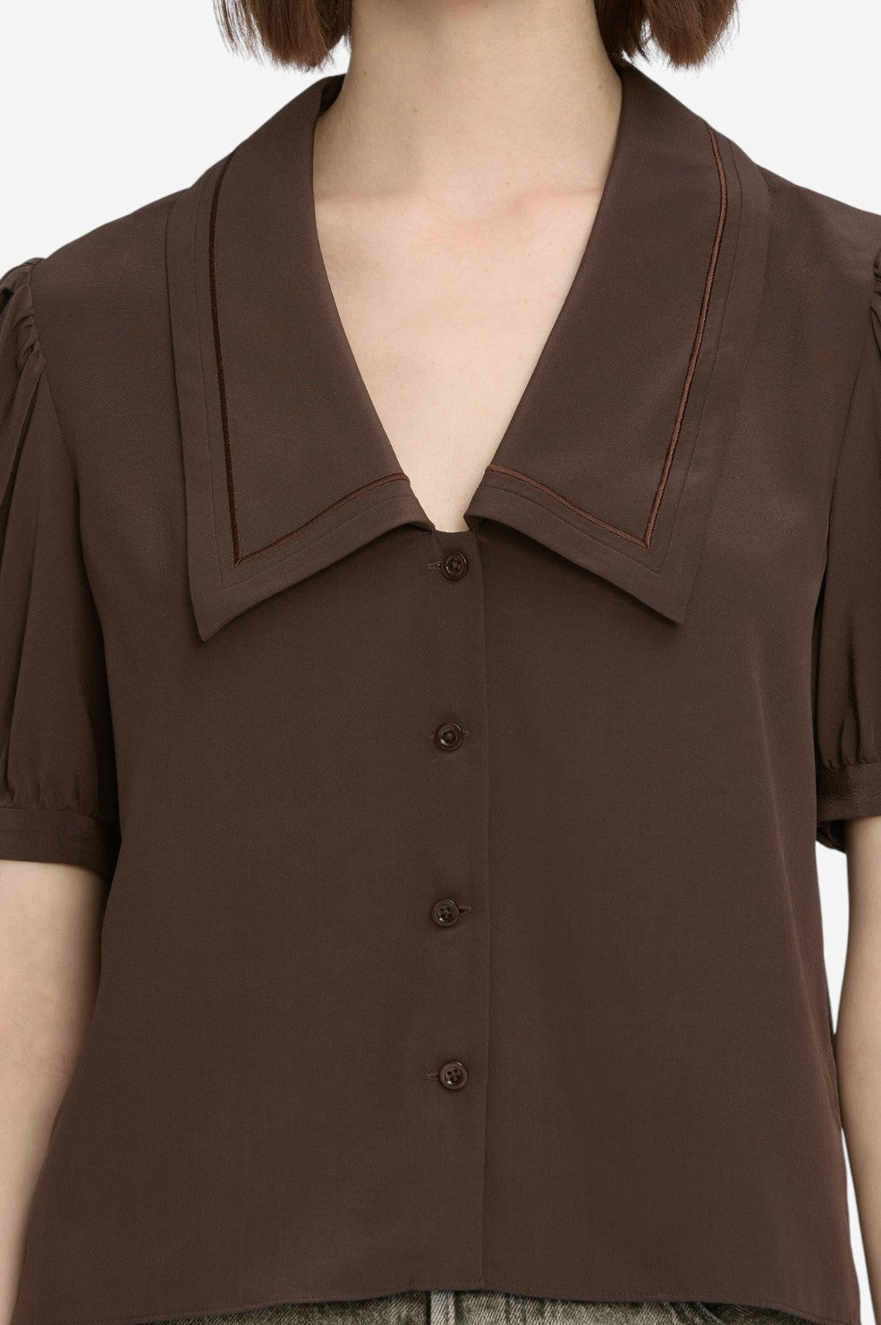 The Sailor Blouse - Coffee