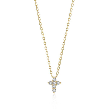 Boho Zirconia Cross Necklace