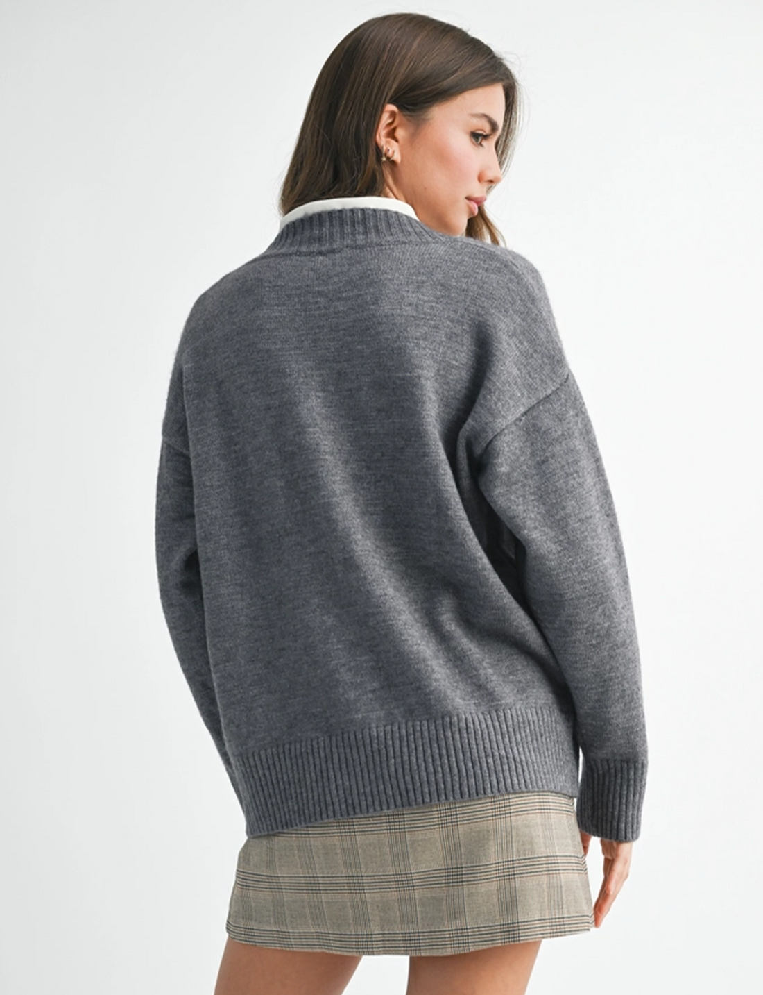 Oversized Vera Sweater, Charcoal