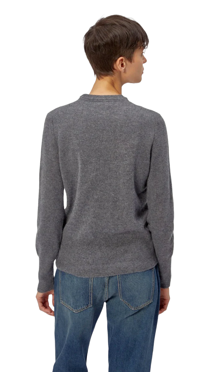 Sanni Cashmere Crew Sweater - Heather Grey