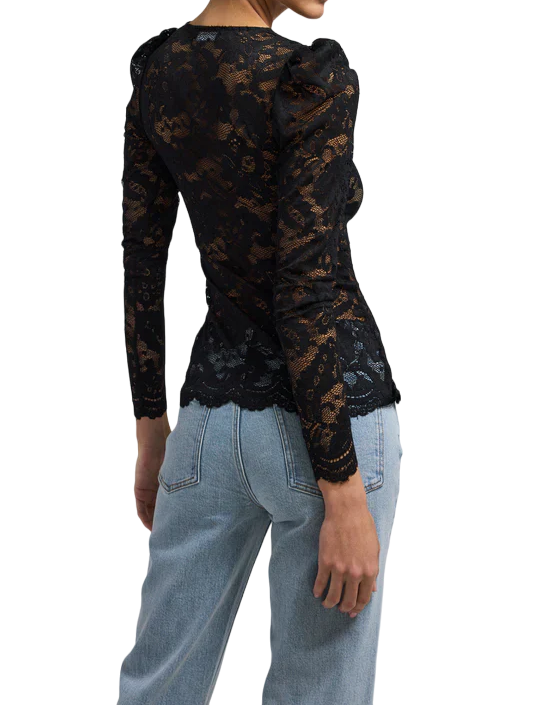 Brandi Lace Top - Black