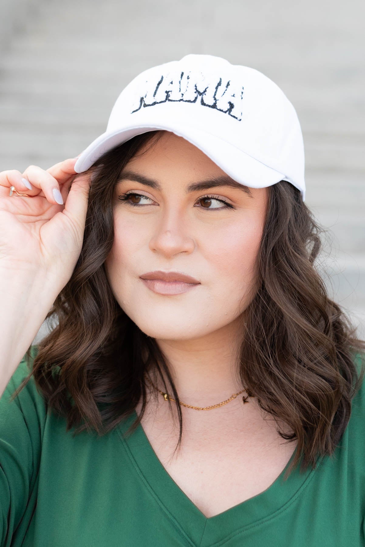 Tori White Sherpa Mama Hat