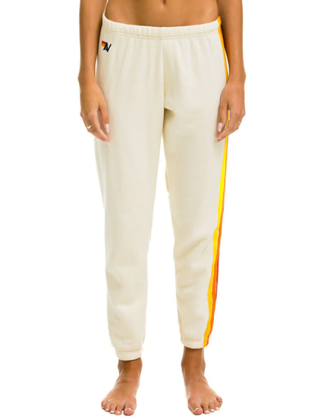 5 Stripe Sweatpants, Vintage White/Multi